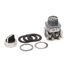 Rockwell Automation 800T-N2KP4B Non-Illuminated Selector Switch, Knob/Wing Lever Operator, White