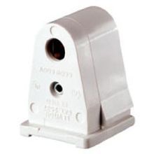 Leviton® 2537 Pedestal Standard Lampholder, 660 W Wattage, 600 VAC, Single Pin Lamp Base, Fluorescent Lamp