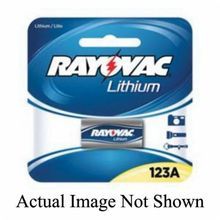 Rayovac® RL123A-1 Photo Lithium Battery, Lithium Manganese Dioxide Chemical System, 3 VDC Nominal, 1400 mAh Nominal, 123A Battery
