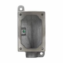 Crouse-Hinds FlexStation™ EDSC271 SA EDS 1-Gang through Feed Control Station Back Box, For Use With DS441 and DS442 Cover or with 1-Gang and 2-Gang DS/DSD Series Cover, NEMA 3/7B/7C/7D/9E/9F/9G, Aluminum