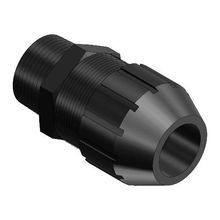 T&B® Black Beauty® 2678 Strain Relief Straight Liquidtight Cord Connector, 1 in Trade, Cable Openings: 0.87 to 1.02 in, Nylon