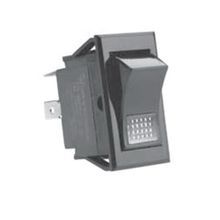 SELECTA® SS1101-R-125-BG Rocker Switch, 15 A at 125 VAC, 10 A at 250 VAC, 0.5 hp at 125 to 250 VAC Electrical Rating, SPST Contact Configuration