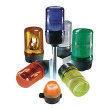 Rockwell Automation 855BL-S10RH6 Rotating Beacon, 120 VAC, Halogen Lamp, 160 mm Dia, Surface Mounting, Blue