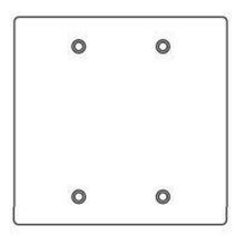 Killark® 2FB Type FS/FD Device Box Cover, 4-9/16 in L x 4-5/8 in W, Blank Cover, Stamped Aluminum