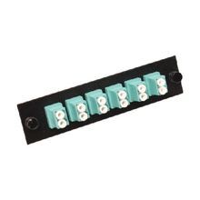 Multilink® 065-245-10 10 GIG Loaded LC Duplex Multi-Mode Adapter Panel, Steel
