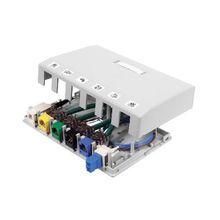 PREMISE WIRING ISB6W 6-Port iSTATION™ Surface Mount Box, For Use With XCELERATOR™ Keystone Modules, iSTATION™ Audio/Video Keystone Modules, Thermoplastic, White