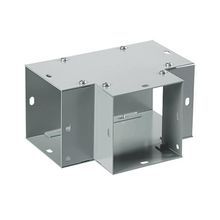 Hoffman F66GT F40PF Flush Tee, 90 deg Bend Angle, For Use With 6 x 6 in NEMA 1 Flat Cover Wireway, Steel, Gray
