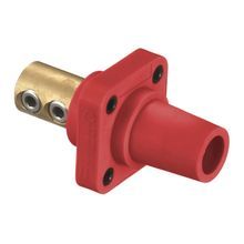 Wiring Device-Kellems HBLFRR 16 Series 1-Conductor 1-Wire 1-Phase Female Heavy Duty Industrial Grade Standard Single Pole Receptacle, 600 VAC, 250 VDC, 300/400 A, 4 to 4/0 AWG Wire, Double Set Screw Connection