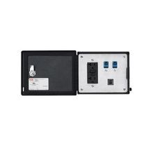 nVent HOFFMAN InterSafe™ HGF5ETHETHSS A70E Dual Data Interface Port, Ethernet Protocol Outlet, 120 VAC GFCI Receptacle, RJ45, 5 A Circuit Breaker Configuration