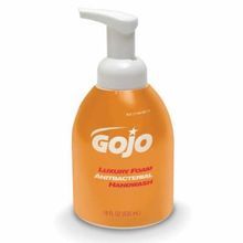 GOJO® 315-5762-04 Luxury Foam Antibacterial Handwash, 535 mL Nominal, Pump Bottle Package Type, Foam/Liquid Form, Fruity Odor/Scent, Amber/Brown/Clear