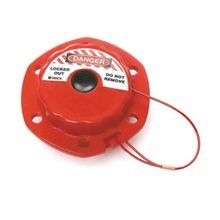 Brady® 51442 Mechanical Risk Mini Cable Lockout, 0.07 in Diameter Cable, 8 ft Cable Length, Nylon Cable, 6 Padlocks Maximum, Red, 0.31 in Padlock Shackle Maximum Diameter, LOTO-38 Fiberglass Reinforced Polypropylene Body