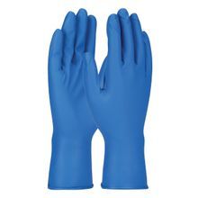 PIP® Ambi-dex® GRIPPAZ™ Food Plus 67-308/M Disposable Gloves, M, Nitrile, Blue, 12 in L, Powder-Free Powder