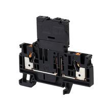 Allen-Bradley 1492-PFB4 Terminal Block,  Push In connection,  IEC,  Fuse,  Feed Through,  4mm,  2 Connection Points,  250V,  without LED,  Black,  Package Qty 50