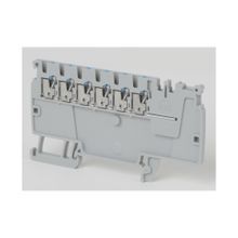 Allen-Bradley 1492-P6PD2E-6B 1-Circuit Feed-Through Terminal Block, 300 VAC/VDC, 13 A, 26 to 14 AWG Wire, DIN Rail Mount