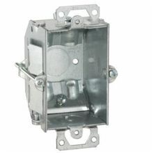 RACO® 487 Gangable Switch Box, Steel, 10.5 cu-in Capacity, 1 Gang, 1 Knockout, 4.24 in H x 2.525 in W x 2.25 in D Dimensions