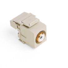 QuickPort® 40735-RWI Type 110 RCA Connector With White Barrel, Snap-In Connector, UTP Cable