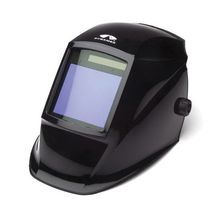 Pyramex® WHAM3030GB Auto Dark Welding Helmet, #9 to #13 Lens Shade, Black, 98 x 87 mm Viewing Area, Nylon, Lithium Battery/Solar Cell Power Source