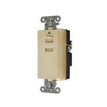 Wiring Device-Kellems tradeSELECT® USB2I 2-Port Duplex USB Charger Outlet, 5 A, 125 VAC Electrical Rating, 1 Phase, 2 Pole, 3 Wires, Ivory