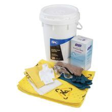 SPC® SK-BF Spill Kit, 6.5 gal Container, Bucket Container, Fluids Absorbed: Chemical