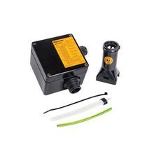 Raychem® JBS-100-L-A Single Entry Power Connection Kit With Red Indicator Light and Junction Box, 7 Pieces, For Use With BTV-CR, BTV-CT, QTVR-CT, XTV-CT, KTVCT and VPL-CT Industrial Parallel Heating Cables, Polymer, Black