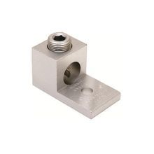 BURNDY® KA26U KA-U Dual Rated Universal Terminal Lug, 6 to 2/0 AWG Stranded Aluminum/Copper Conductor, 1/4 in Stud, 1 Bolt Hole, Aluminum