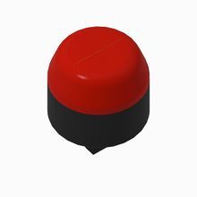 Allen-Bradley 855PD-B24LEH4522 2 Ckt Panel Mount Alarm, 24V AC/DC, 65 mm Diameter, Half Lens, Red, Amber, 22.5 mm Round Mounting Hole