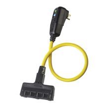 Wiring Device-Kellems Circuit Guard® GFP2TTA 3-Wire Auto Set Portable Straight Blade GFCI Line Cord, 14 AWG Conductor