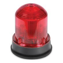 Edwards Signaling™ 125LEDFR24DB Standard Warning Light, 24 VDC, 3-1/4 in Dia, LED Lamp, Red Lens, Surface/Panel Mount
