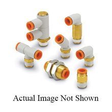 SMC® KQ2U07-35A One-Touch Y-Branch Pneumatic Wye, Tube x MNPT, 1/4 in, Polybutylene Terephthalate, Import Domestic/Import