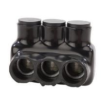NSI Polaris™ IPLD250-3 2-Sided Entry Insulated Multi-Tap Connector, 6 AWG to 250 kcmil Aluminum/Copper Conductor, Plastisol