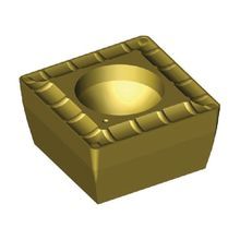 Kennametal® 1157976 Drill Fix™ DFSP™ Drill Insert, Square Shape, 09T308 Insert, SPGT Insert, 0.156 in Thickness, 3/8 in Inscribed Circle, Manufacturer's Grade: KC720, Material Grade: C1/C5