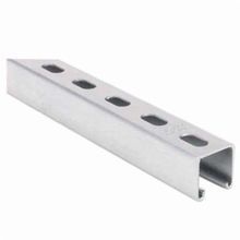 Superstrut® B1200HS-10PG Half Slotted Metal Channel, 9/16 x 1-1/8 in Slot, 2 in Slot Spacing, 12 ga Thickness, 10 ft L