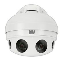 MEGApix® PANO™ DWC-PZV2M72T Multi-Sensor Vandal IP Camera, Fixed Lens, 4000 x 3000 pixel Pixels, H.264 Video Outputs, White Housing, Outdoor Indoor/Outdoor