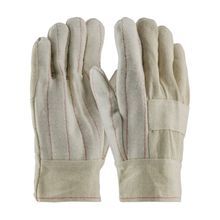 PIP® 94-932 Premium Grade Hot Mill Gloves, L, Cotton/Canvas, Natural, Burlap/Cotton, Open Band Top Cuff, 10.8 in L
