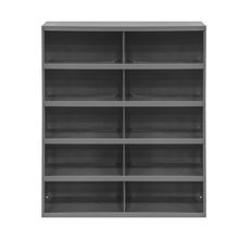 DURHAM MFG® 397-95 Part Storage Bin With Slope Shelf, 42 in H x 33-7/8 in W x 12 in D, 10 Bins