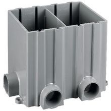 PREMISE WIRING PFBRG2 Fully Adjustable Floor Box With Metal Cover, Plastic, 171.6 cu-in Capacity, 2 Gangs, 6 in H x 8.64 in W x 6.9 in D Dimensions