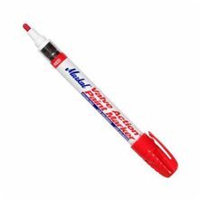 Markal® 096822 Valve Action® Paint Marker, 1/8 in Tip, Medium Bullet Tip, Fiber/Metal, Red