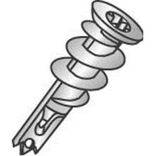 Minerallac® EZ Ancors™ 59510 Self-Drilling Drywall Anchor, 1/2 in Diameter Anchor, 1-5/8 in OAL, Die Cast Zinc