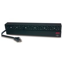 APC® AP9563 Basic Rack Power Distribution Unit, 120 VAC, 20 A, 10 Outlets, 3.66 m L Cord, Surface Mount