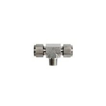 bi® N2601 Double Ferrule Tube Fitting Male Branch Tee, 1/4 in, Tube x Tube x MNPT, 316 Stainless Steel