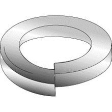 Cully™ 40525J Medium Split Lock Washer, 1/4 in, Steel, Zinc Plated