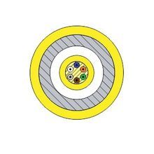 Berk-Tek® PDPK006AB0707 OS2 Single Mode Plenum OFCP Tight Buffer Fiber Optic Indoor/Outdoor Cable With Aluminum Interlocking Armor, 6 Fibers, 8.3 um Core