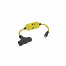 Woodhead® Safeway® 15050-3TT 130153 1-Phase GFCI In-Line Cord Set, 120 VAC, 2 ft L