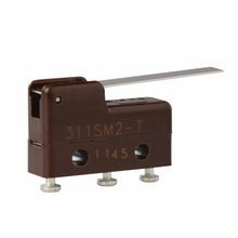 Honeywell MICRO SWITCH™ 311SM2-T SM Series Subminiature Basic Switch, 250 VAC, 5 A, Straight Lever Actuator, SPDT Contact Configuration, 1 Pole
