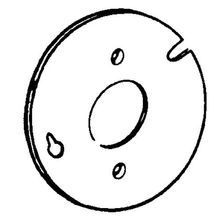 Appleton® ETP™ Flat Round Box Cover, 4 in Dia, Steel, Flush Receptacle Cover
