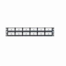 Panduit® Mini-Com® CPPL48WBLY Flat Unshielded Modular Patch Panel With Faceplate, 48 Ports, Stainless Steel