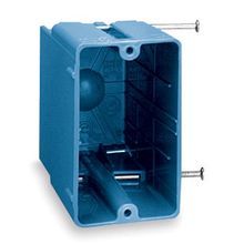 Carlon® RN-23 Nail-On New Work Outlet Box, PVC, 22.5 cu-in Capacity, 1 Gang