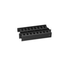 Leviton® Versi-Duct® 492RU-HFR Front and Rear Cable Management Panel, 191 in L x 103 in W x 3.48 in D, 2 Rack Unit, PVC