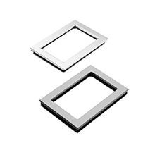 nVent HOFFMAN APWK95NFSS A80SW/A80W Window Kit, 9 in H x 5-1/2 in W Window, 10.69 in H x 7.19 in W Cut Out, 11.5 in H x 8 in W x 0.31 in D Overall, 304 Stainless Steel, Clear, Brushed