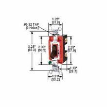 Hubbell® CS1224W Construction 4-Way Toggle Switch, 120/277 VAC, 20 A, 1-1/2 hp at 120 VAC, 2 hp at 240 VAC Power, 2-Position Contact Configuration